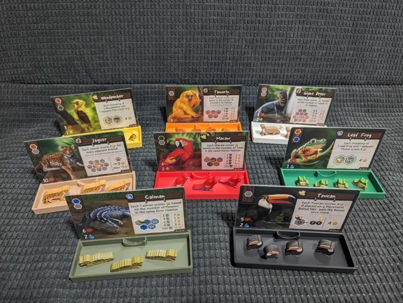 Life of the Amazonia | Animal trays/card stands