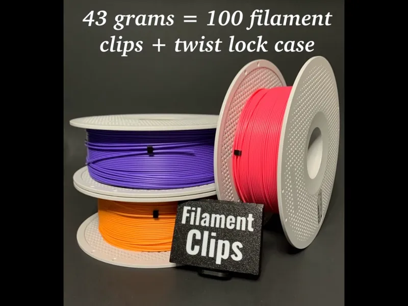 Filament Clips with Locking Case