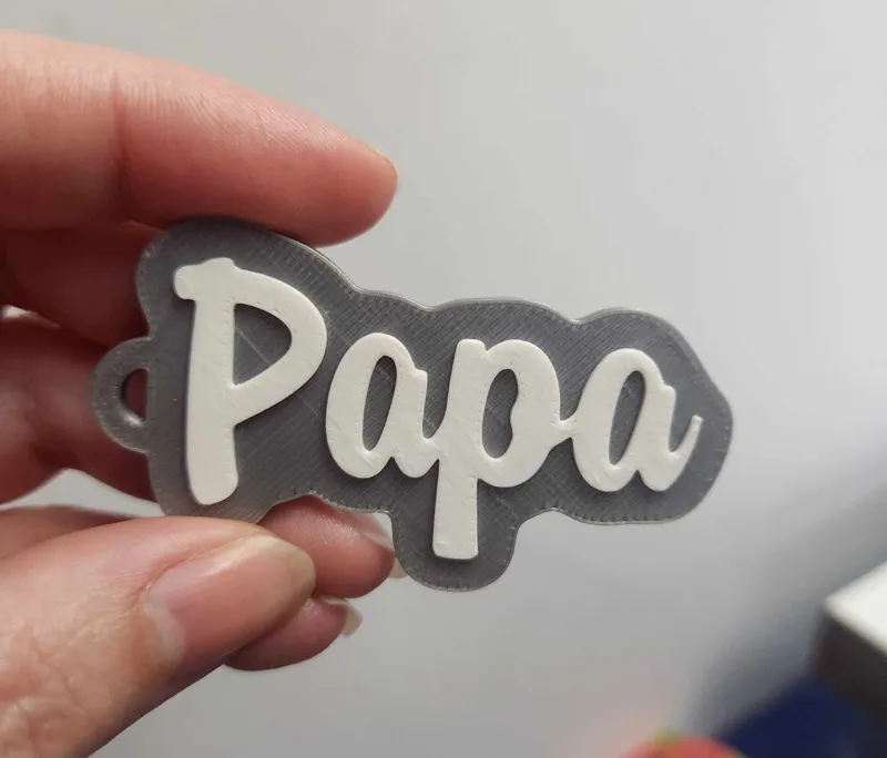 Papa Keychain