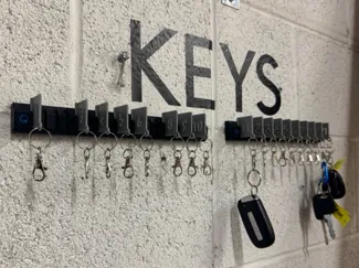 Keychain Wall Organization with Numbers (+ SKADIS)
