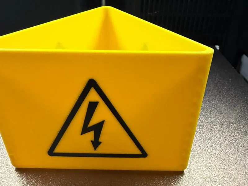 Dachaufsteller mit Blitzsymbol-Hochvolt Warnschild