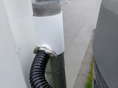 Rain collector for downpipe DN60