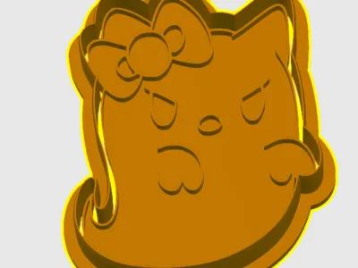 Hello Kitty Ghost Cookie Cutter + stamp
