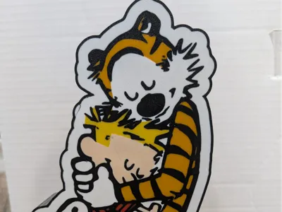 Calvin & Hobbes lightbox LED lamp