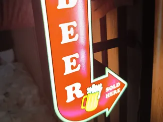 letrero beer/ cerveza