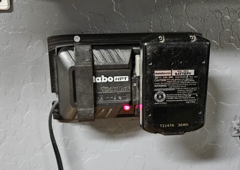 Wall Mount Bracket for Metabo HPT Battery Charger
