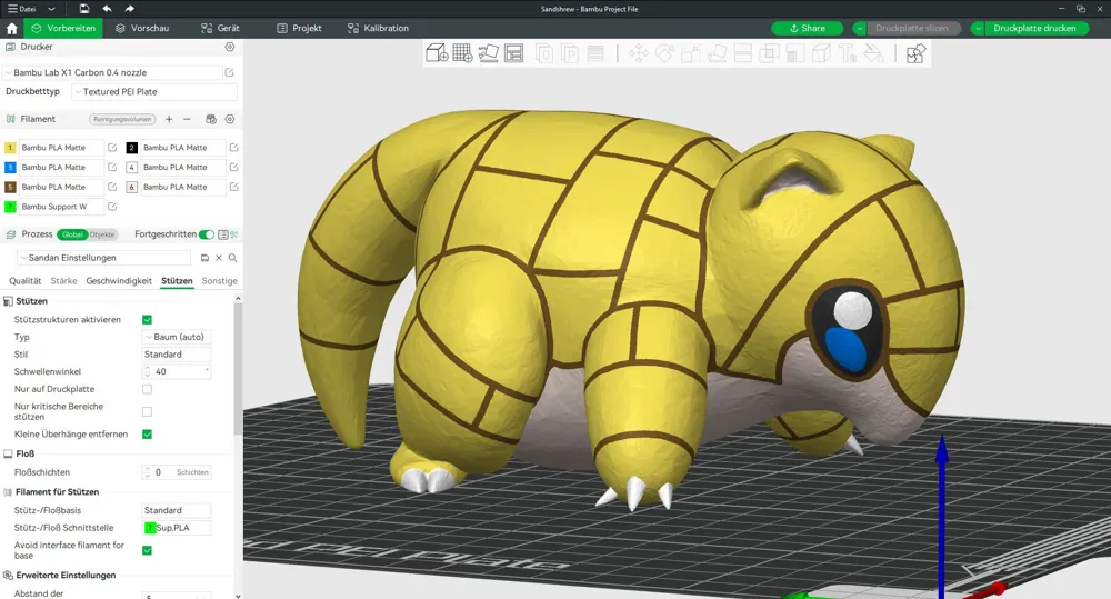 Multicolor - Pokemon 016 to 030 - Free 3D Print Model - MakerWorld