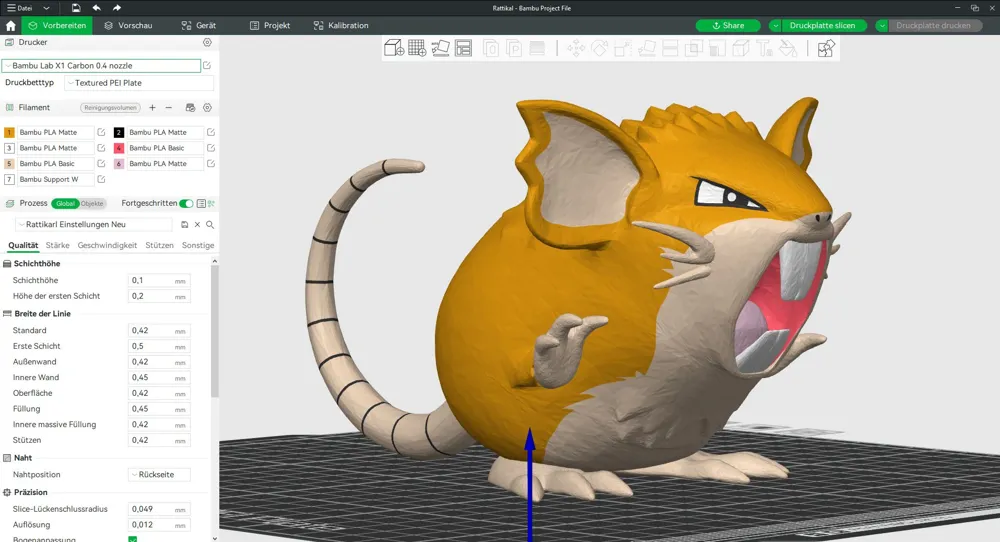Multicolor - Pokemon 016 to 030 - Free 3D Print Model - MakerWorld