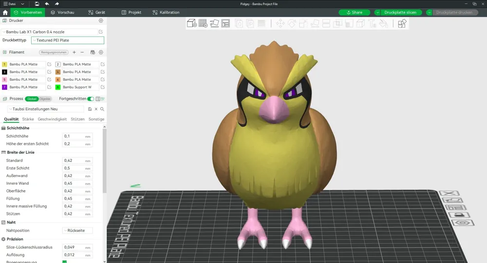Multicolor - Pokemon 016 to 030 - Free 3D Print Model - MakerWorld