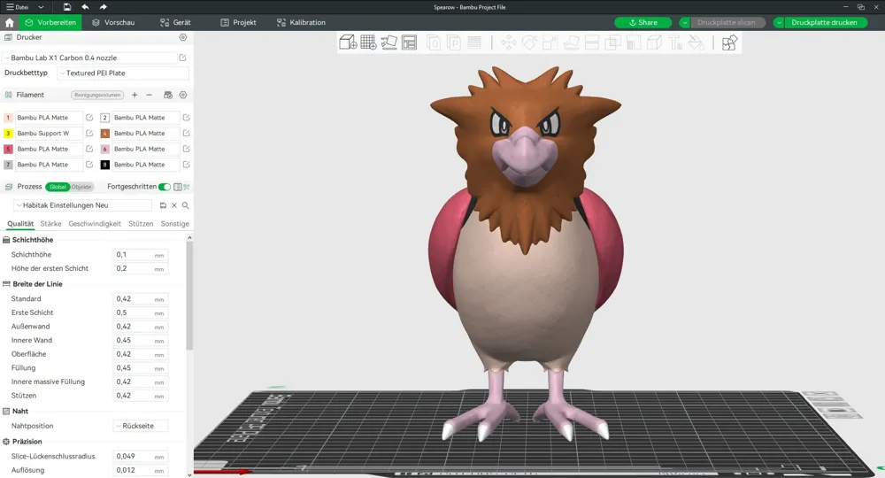 Multicolor - Pokemon 016 to 030 - Free 3D Print Model - MakerWorld