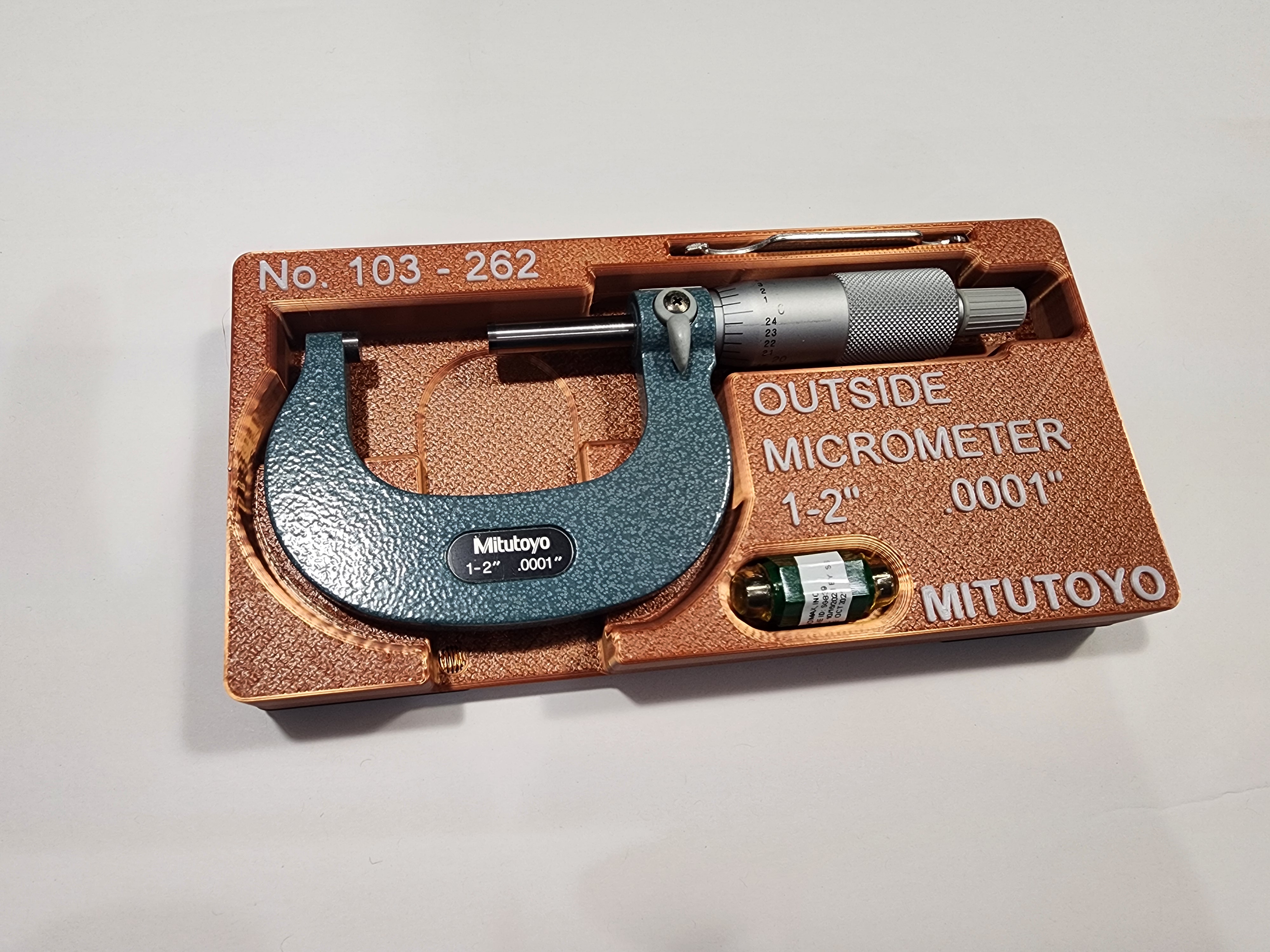 Miniatura 2 do modelo 3D 2" Micrometer Gridfinity Tray
