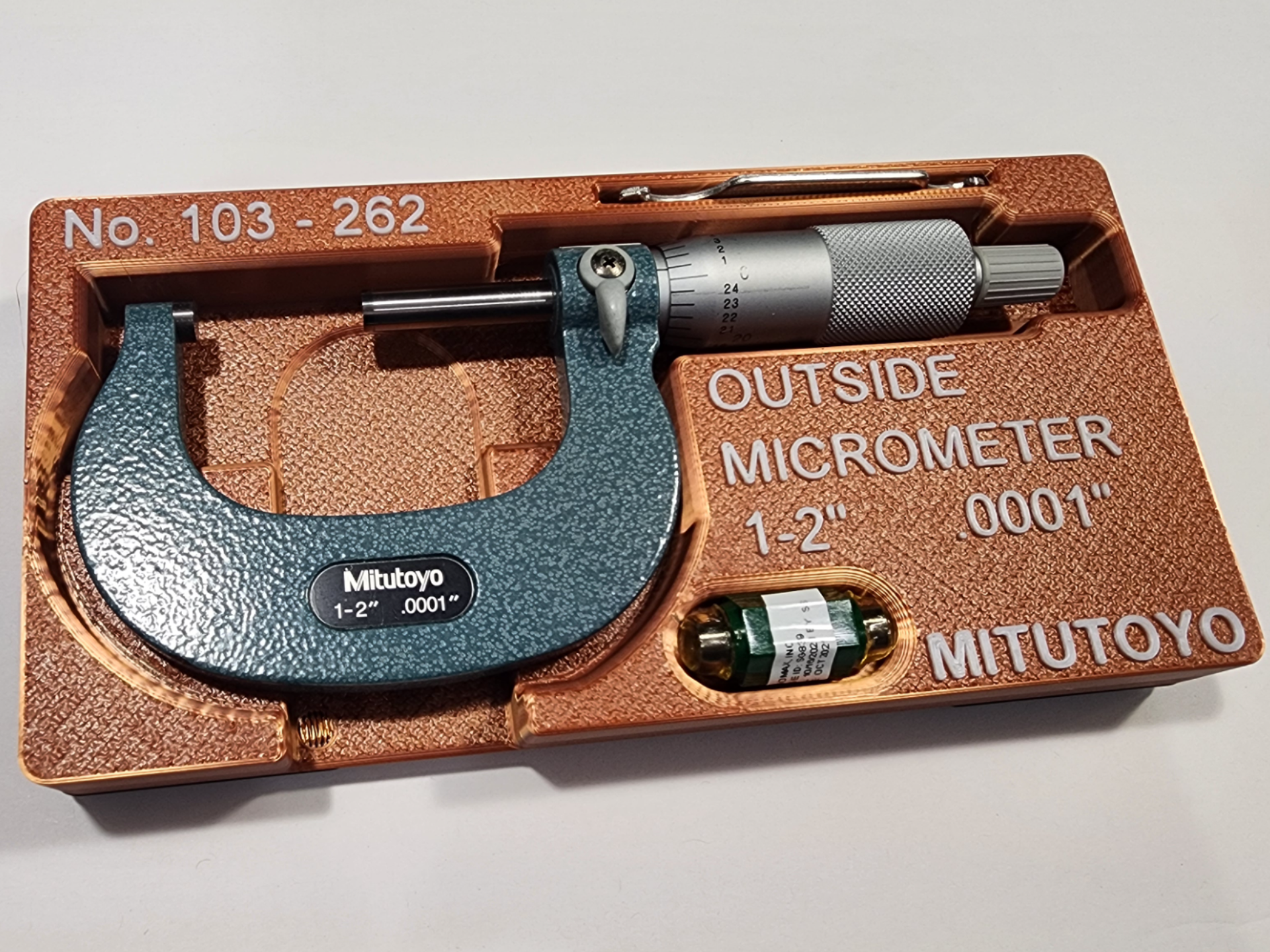 2" Micrometer Gridfinity Tray