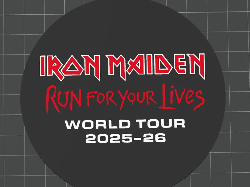 Iron Maiden drinks coaster 