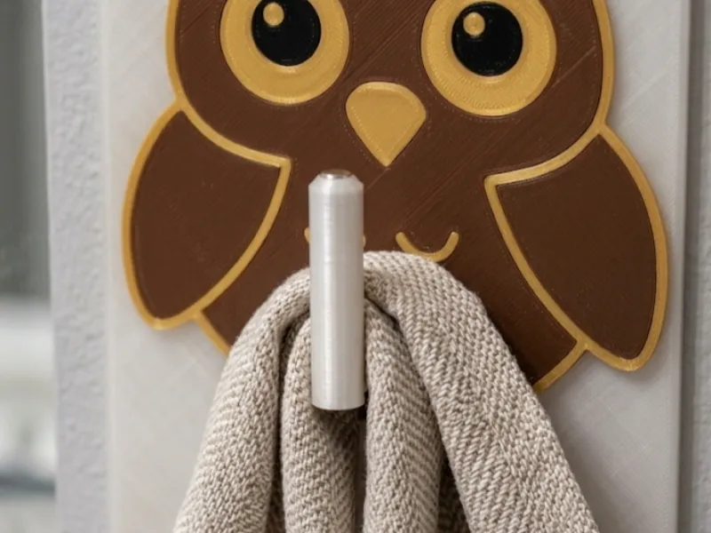 Gancio gufo muro - Owl wall hook