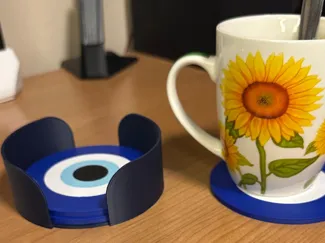 POSAVASOS OJO TURCO - EVIL EYE COASTER