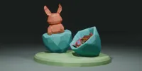 Lapin de Pâques coupelle à chocolats — photo 1