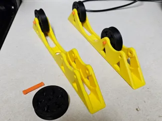 Large spool roller rails
