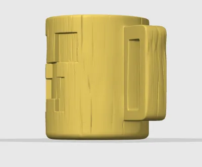 Minecraft Mug Model Minecraft-Style Mug – Creeper Mug by LucasG6x - MakerWorld