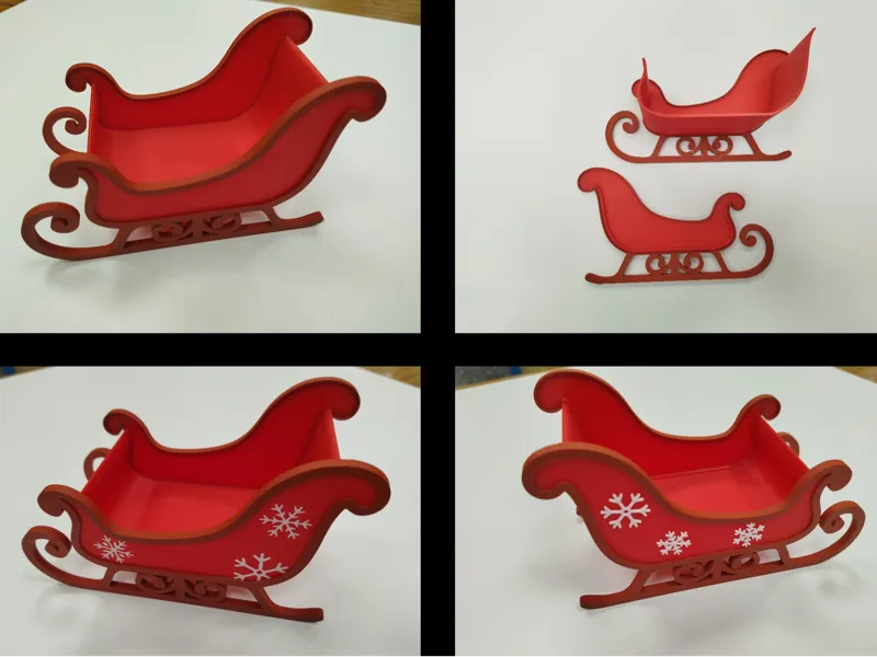 Trineo de Navidad para dulces
