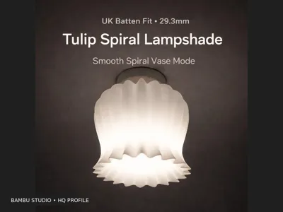Tulip Lampshade for UK Batten Holder (29.3mm)