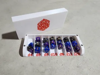 TTRPG Session Dice Organizer Tray with Lid