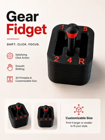 Objeto manipulable: Gear Fidget — vista de referencia 2