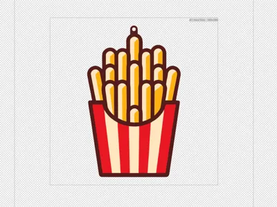French Fries key chain