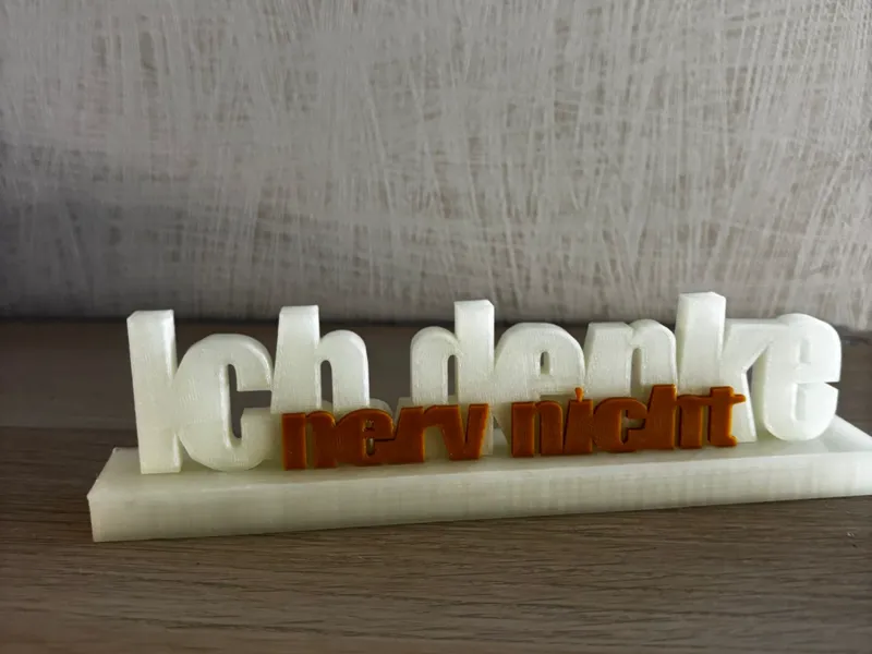 Ich denke nerv nicht / lustiger Schriftzug 