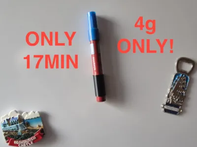 Magnetic fridge marker holder