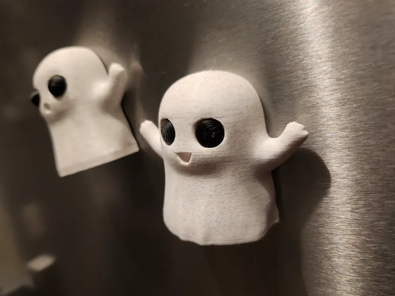 Cute and Spooky Ghost Magnet