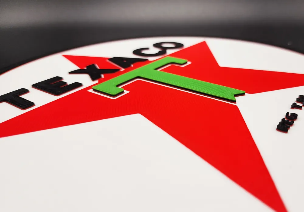 Vintage Texaco Sign - 4 Colors by TripleGWorkshop - MakerWorld