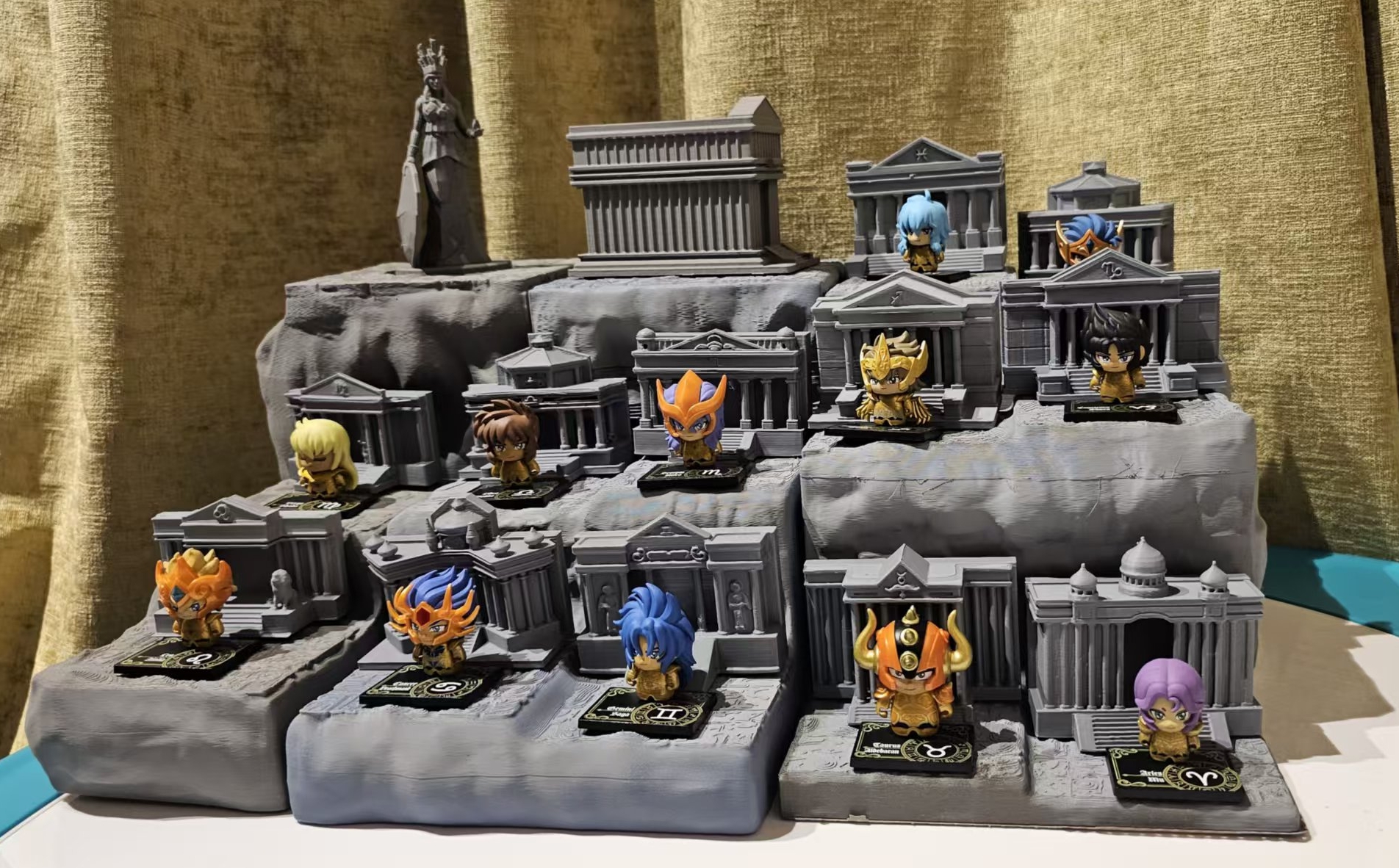 Saint Seiya Zodiac Sanctuary Base - Free 3D Print Model - MakerWorld