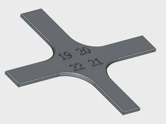 Geuge for curved corners, diameter 11mm - 26mm