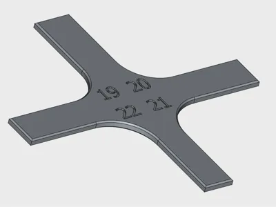 Geuge for curved corners, diameter 11mm - 26mm