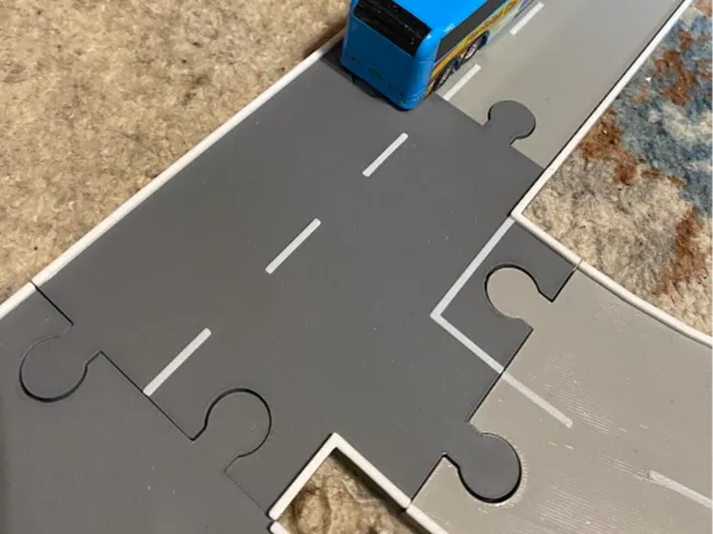 Kubko Car Part 56 / small T intersection - Free 3D Print Model - MakerWorld
