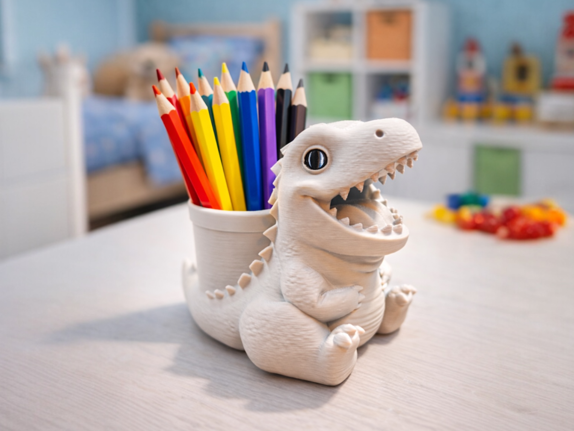 Adorable T-Rex Pencil Holder Must-Have Organizer