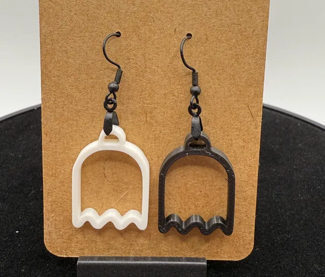 Pac Man Ghost Earrings