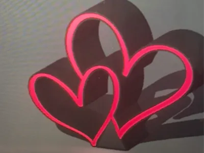 Double Heart Lamp