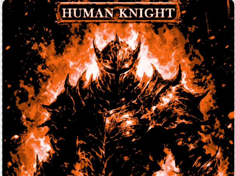 MTG Token Human Knight