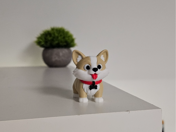 Mini Corgi - Multi color figurine pet