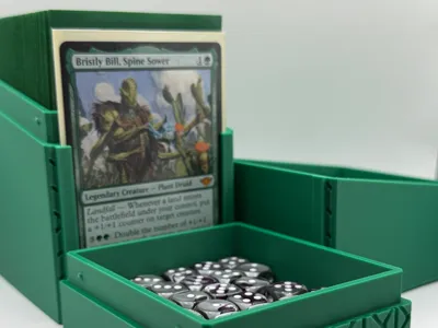 Triple Stack Deck Box with Commander Window