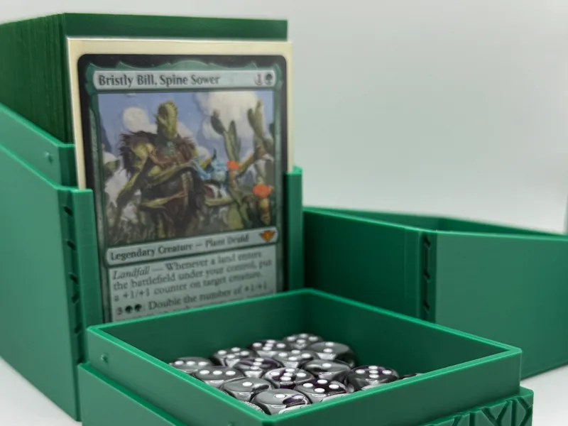 Triple Stack Deck Box with Commander Window