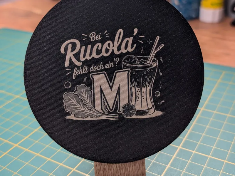 Halterung für Platten mit Lasergravur magnetisch