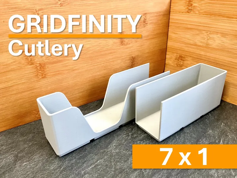 7x1 Gridfinity Besteck Organizer