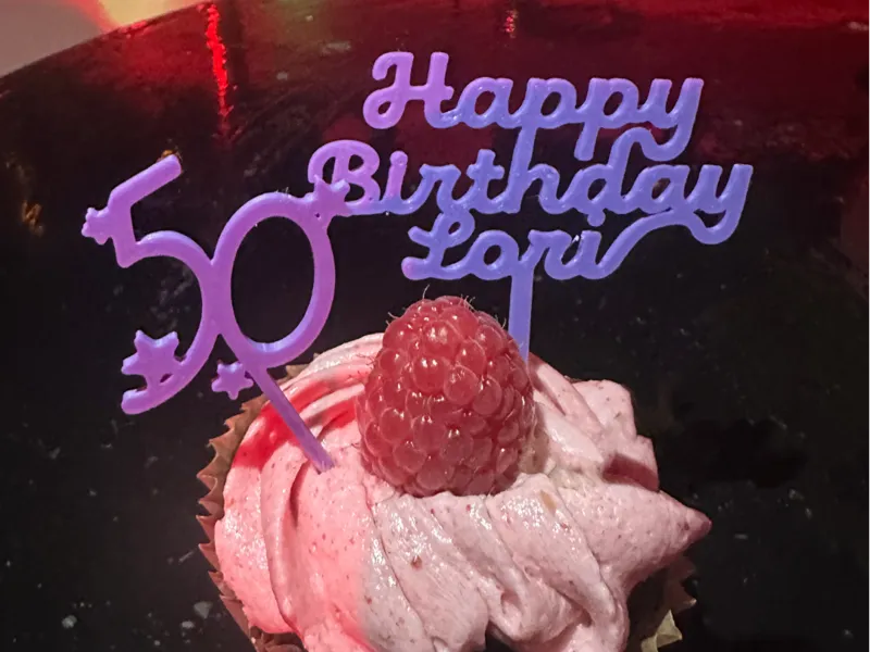 Lori Birthday Cupcake Topper