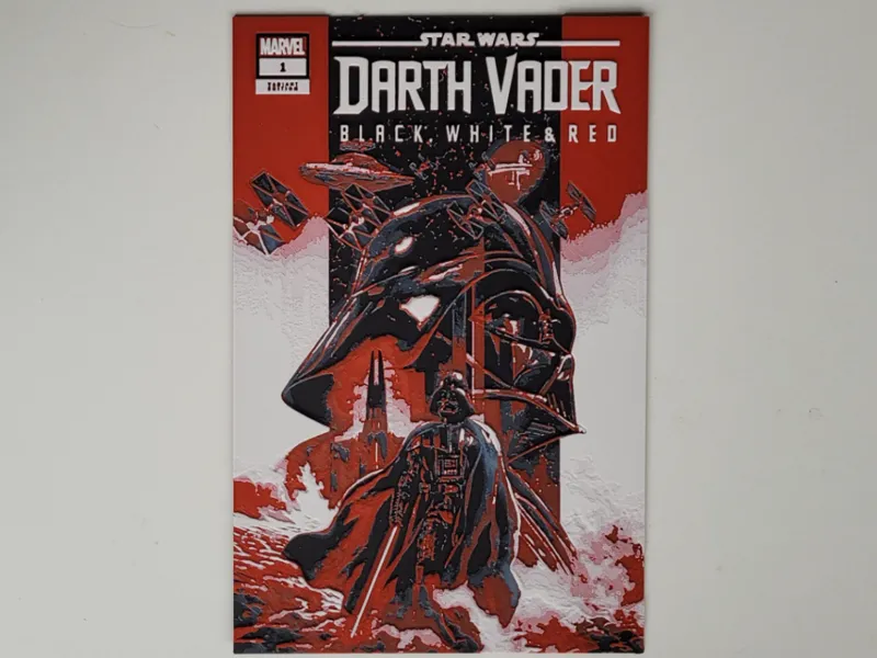 STAR WARS DARTH VADER BLACK WHITE AND RED #1
