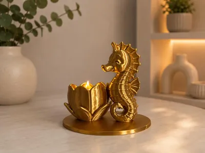 Seahorse Led Tealight Holder