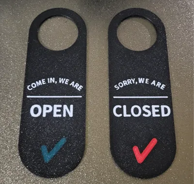 Door Sign Open/Closed
