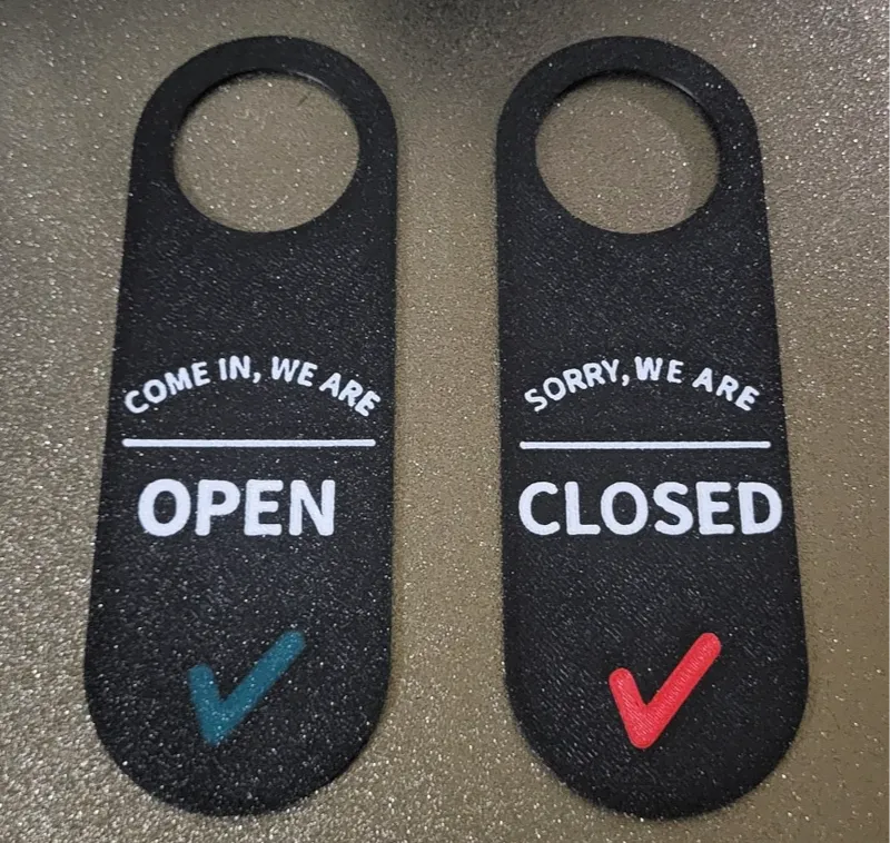 Door Sign Open/Closed