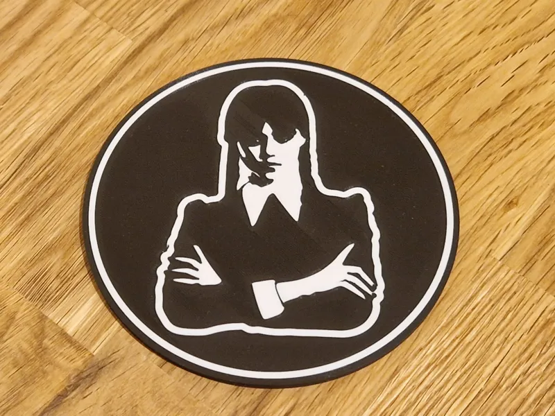 Coaster Wednesday Addams